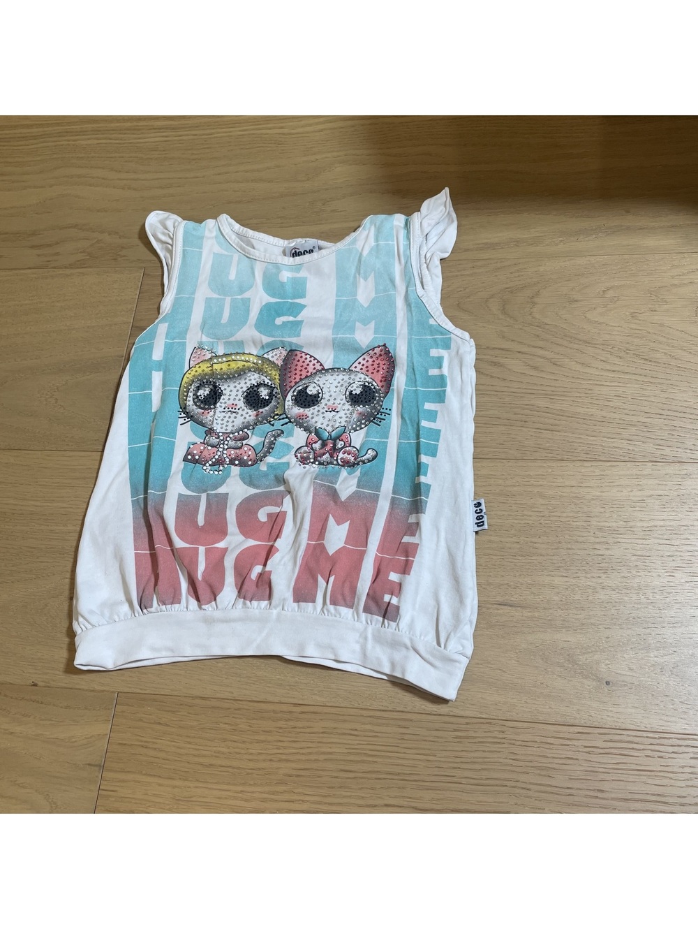 Decco Kids White Tank Top / Sleeveless Top – Size 5T/5